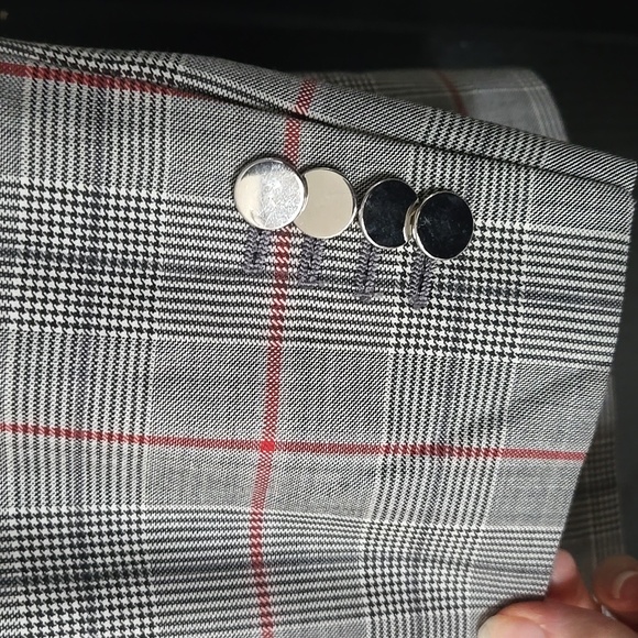 Calvin Klein Runway Simon Plaid Blazer 205W39NYC US Size 12 IT Size 48 - Picture 3 of 16